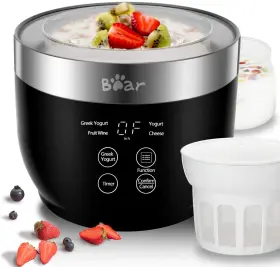 Bar 629722470368 Bear Yogurt Maker Greek Machine With Strainer And Timer Control