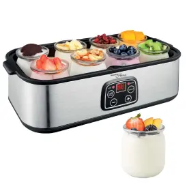 Culinary Chef 058465837556 Series Magnavox Home Ultimate Probiotic Yogurt Maker With Adjustable Time And