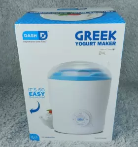 Dash Dgy001wbu Greek Yogurt Maker - White And Blue Trim Unprocess Your Food