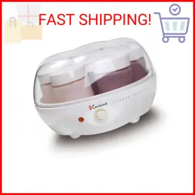 Euro Cuisine 801873508361 Ym80 Electric Yogurt Maker Machine- Promote Gut Health With Probiot