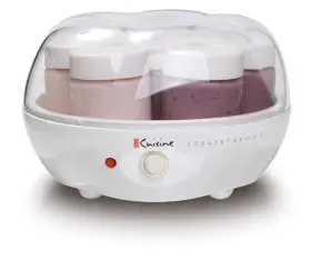 Euro Cuisine 885289208503 Ym80 Electric Yogurt Maker Machine- Promote Gut Health With Probiotic Rich Ho