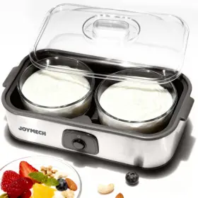 Joymech B0fh4d1bgk Yogurt Maker Machine With Two 1-quart Containers For Larger Batches Oat