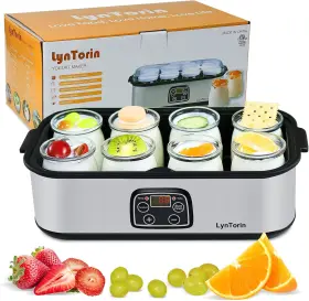 Lyntorin 696394240513 Yogurt Maker Automatic Digital Machine With Adjustable Temperature