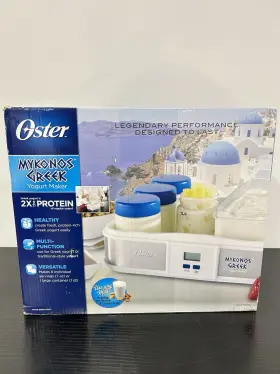 Oster Ckstym1012 Mykonos Greek Yogurt Maker New