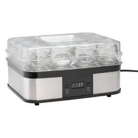 Roots & Harvest 1404 Yogurt Maker 12-servings Digital Timer Compact White With 4 Oz Jar