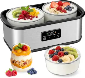 Snj-102a 445033130189 Yogurt Maker With Adjustable Time And Temperature Control Constant &