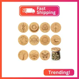 Tessco For You Ew-tessco-2605 12 Pieces Yogurt Jar Lids Inspirational Bamboo Set Wi