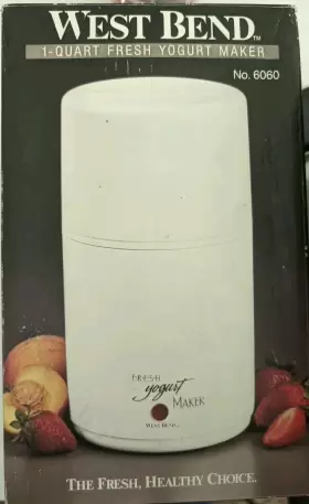 West Bend 6060 New 1 Quart Fresh Yogurt Maker Model