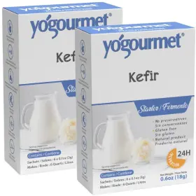 Yogourmet 056828121069 Freeze Dried Kefir Starter 0.6 Oz. Box Pack Of 2