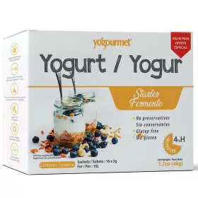Yogourmet 445001166189 Yogurt Starter 16 Pack - Make At Home Culture All