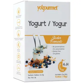 Yogourmet 458349 Yogurt Starter 6 Pack - Make At Home Culture All
