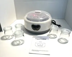 Yogurt Machine Dl-001 Digital Control Maker Probiotic 1.2l Fully Automatic 5 Glasses