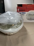Open Box Euro Cuisine Ym80 Electric Yogurt Maker Glass Jars White W/instructions. Fixed Price $19.87.